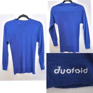 Duofold Baselayer Thermal Shirts Men's M Blue Lot Of 2 #W5037